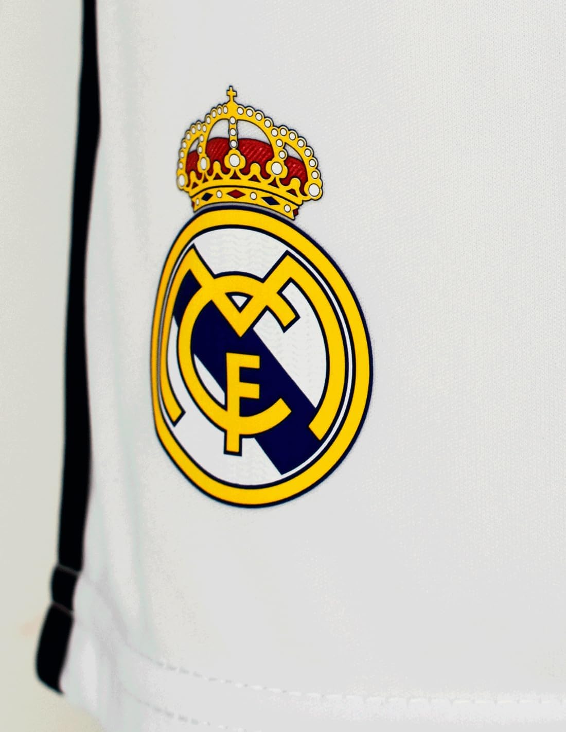 Detalle de Real Madrid 24/25 dziecięcy strój domowy, koszulka i spodnie, biały
