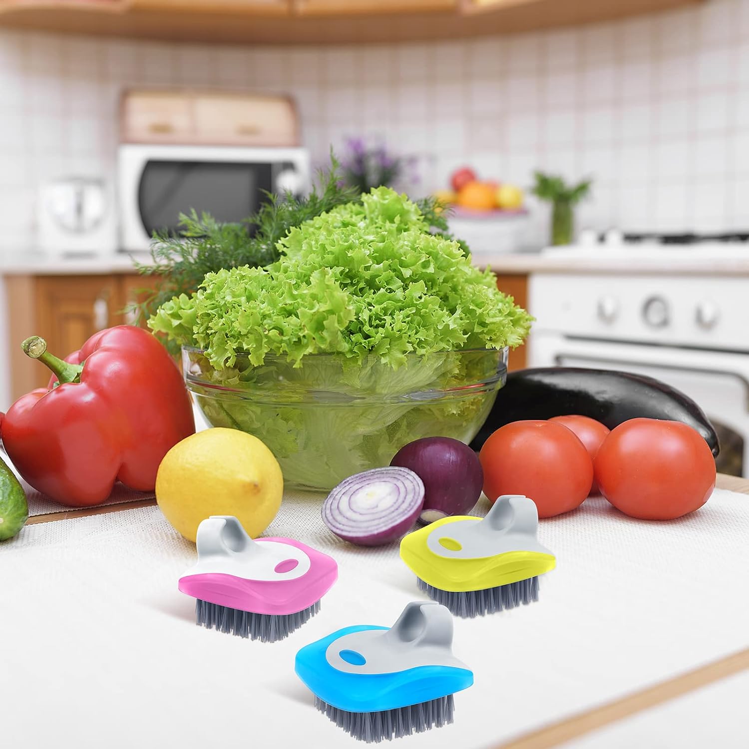 Detalle de Aodaer Vegetable Brush Set, Silicone