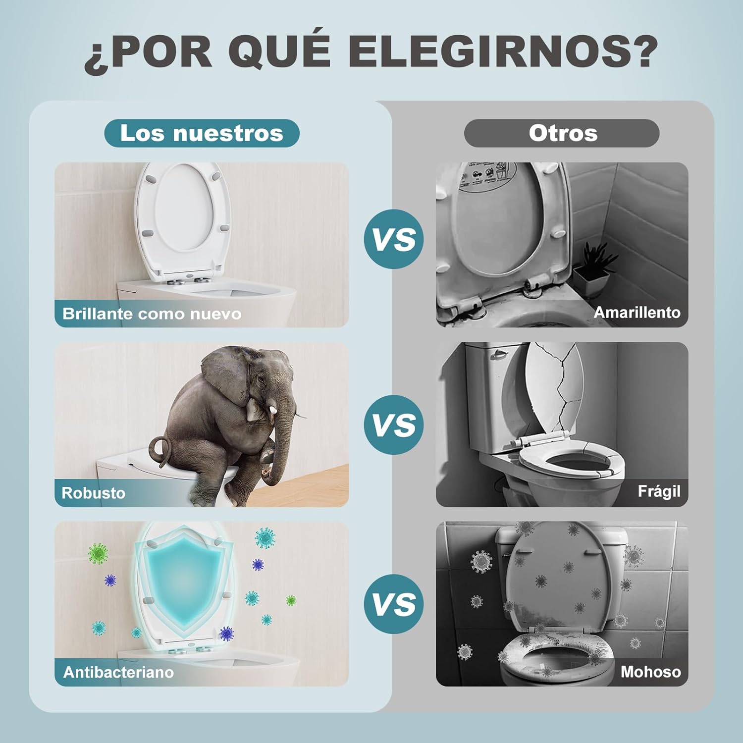 Thumbnail 5 de MEEJEE Tapa WC Universal Oval Blanca