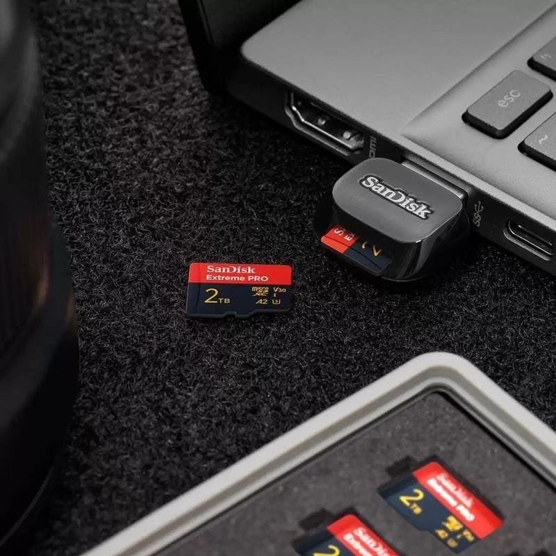Detalle 2 de SanDisk Extreme PRO microSDXC 2 TB UHS-I: rendimiento y capacidad para profesionales