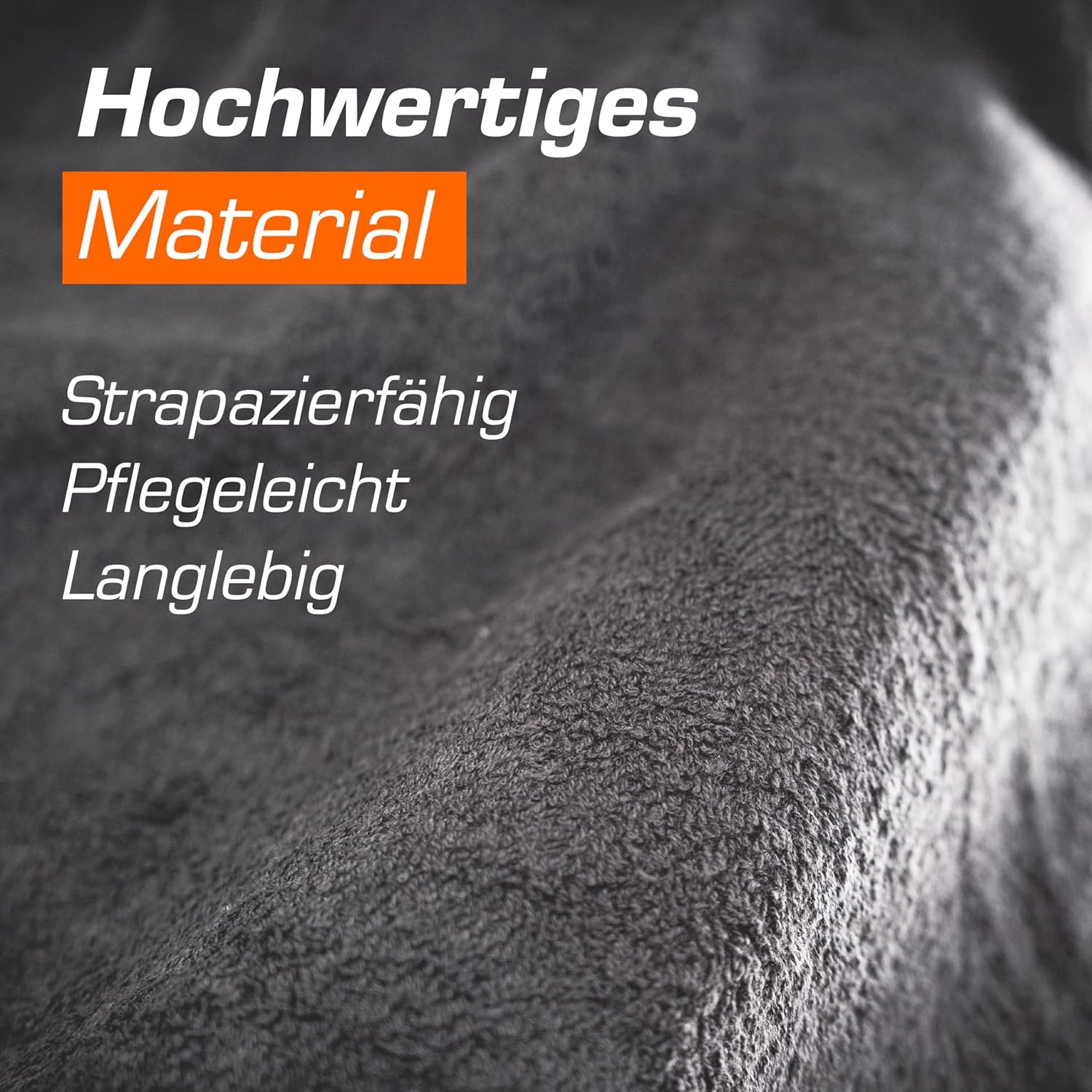 Detalle de Upgrade4cars Frottee Autositzschoner für Vordersitze – 2er Set, Baumwolle, Grau