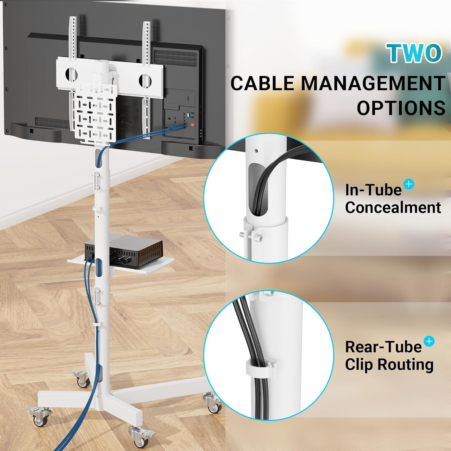 Thumbnail 3 de BONTEC Mobile TV Stand 23–60 inch TV Cart