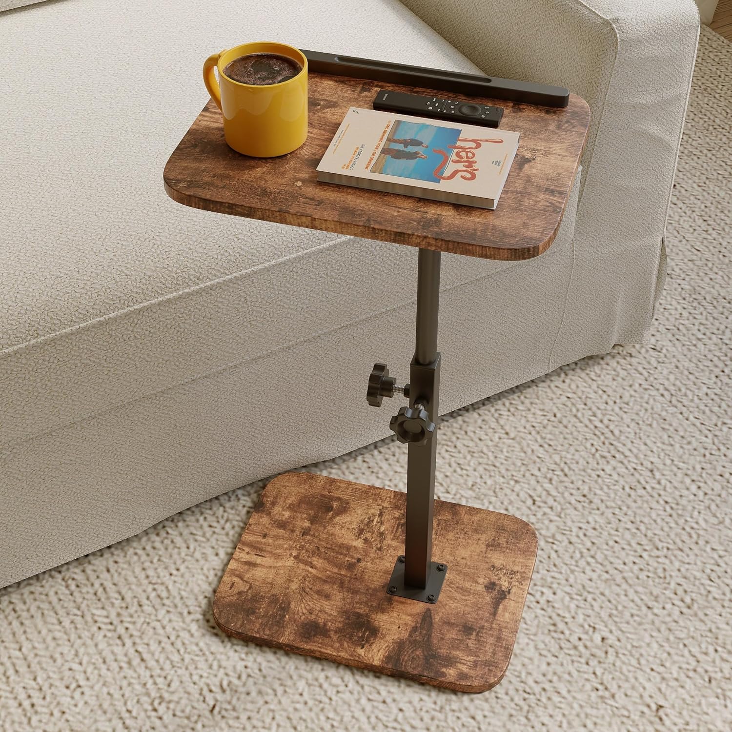 Xyphren C Shaped Side Table 45–75cm