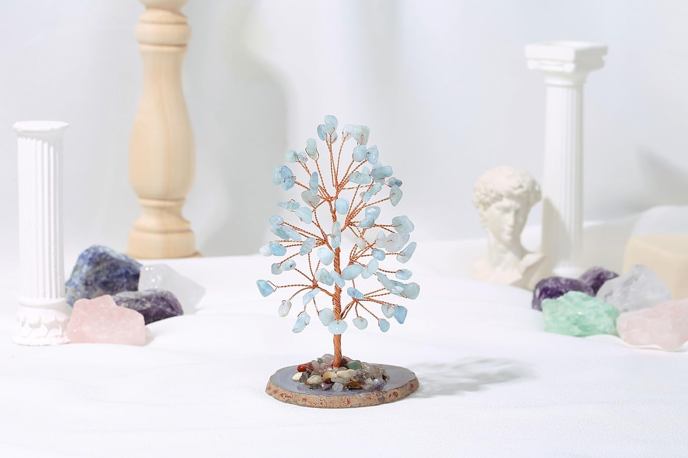 Thumbnail 1 de XIANNVXI Healing Crystal Aquamarine Tree 10 cm