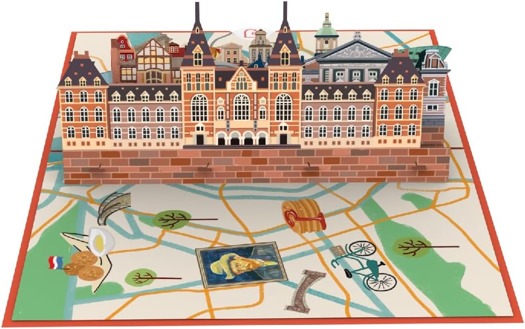 Thumbnail 4 de papercrush Carte pop-up Amsterdam 3D – carte d’anniversaire avec effet surprise et espace pour mots