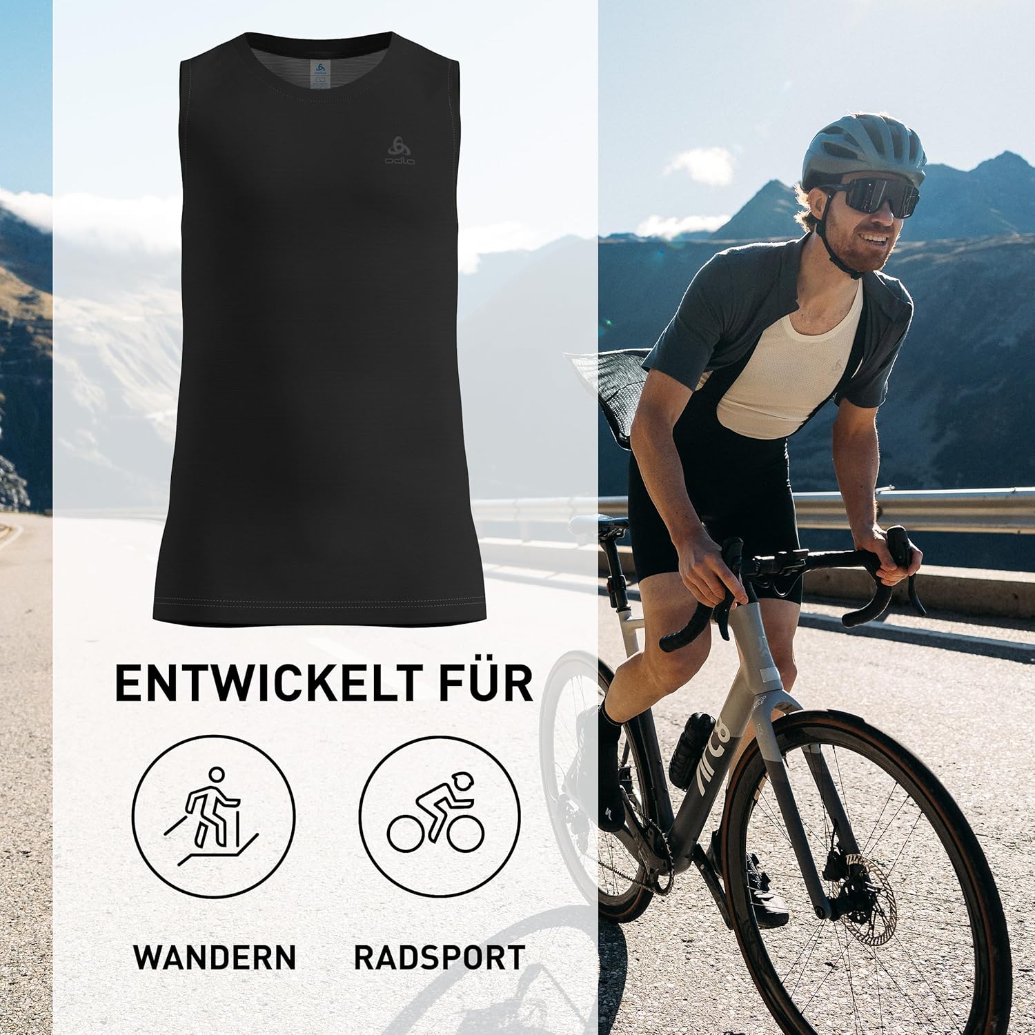 Thumbnail 3 de Odlo Herren Kurzarm Active F-Dry Light Funktionsshirt (Singlet) – schnelltrocknendes Baselayer