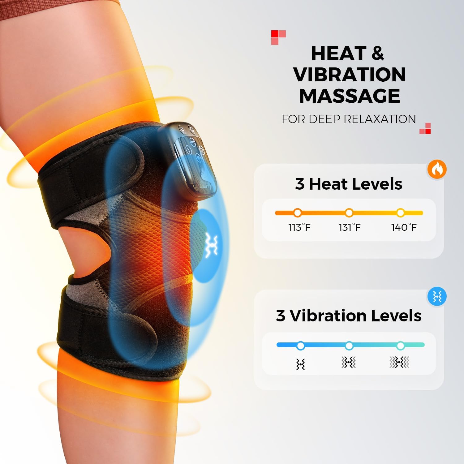 Thumbnail 4 de LTW Knee Massager with Heat and Red Light — Cordless 4-in-1 Knee Therapy
