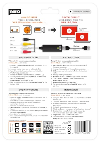 Thumbnail 3 de Nero Recode Stick convertidor VHS a USB 📷