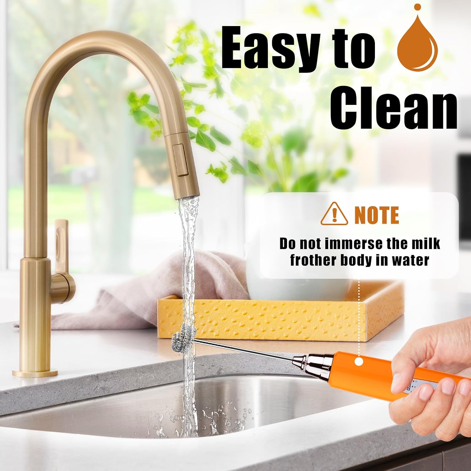 Detalle 2 de Nahida Handheld Milk Frother with 3 Heads