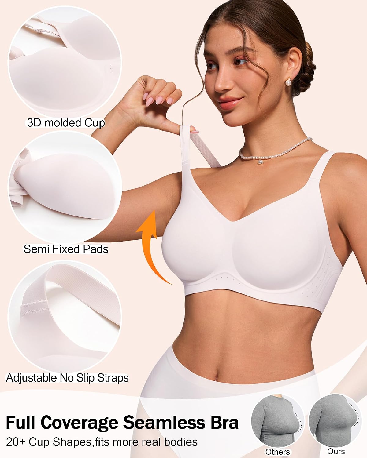 Detalle 2 de HORISUN Wireless Full-Coverage Bra