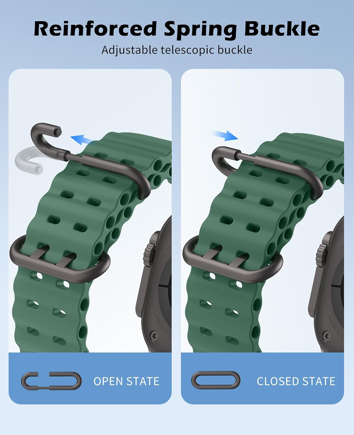 Thumbnail 3 de TiMOVO Ocean Strap 49mm breathable silicone