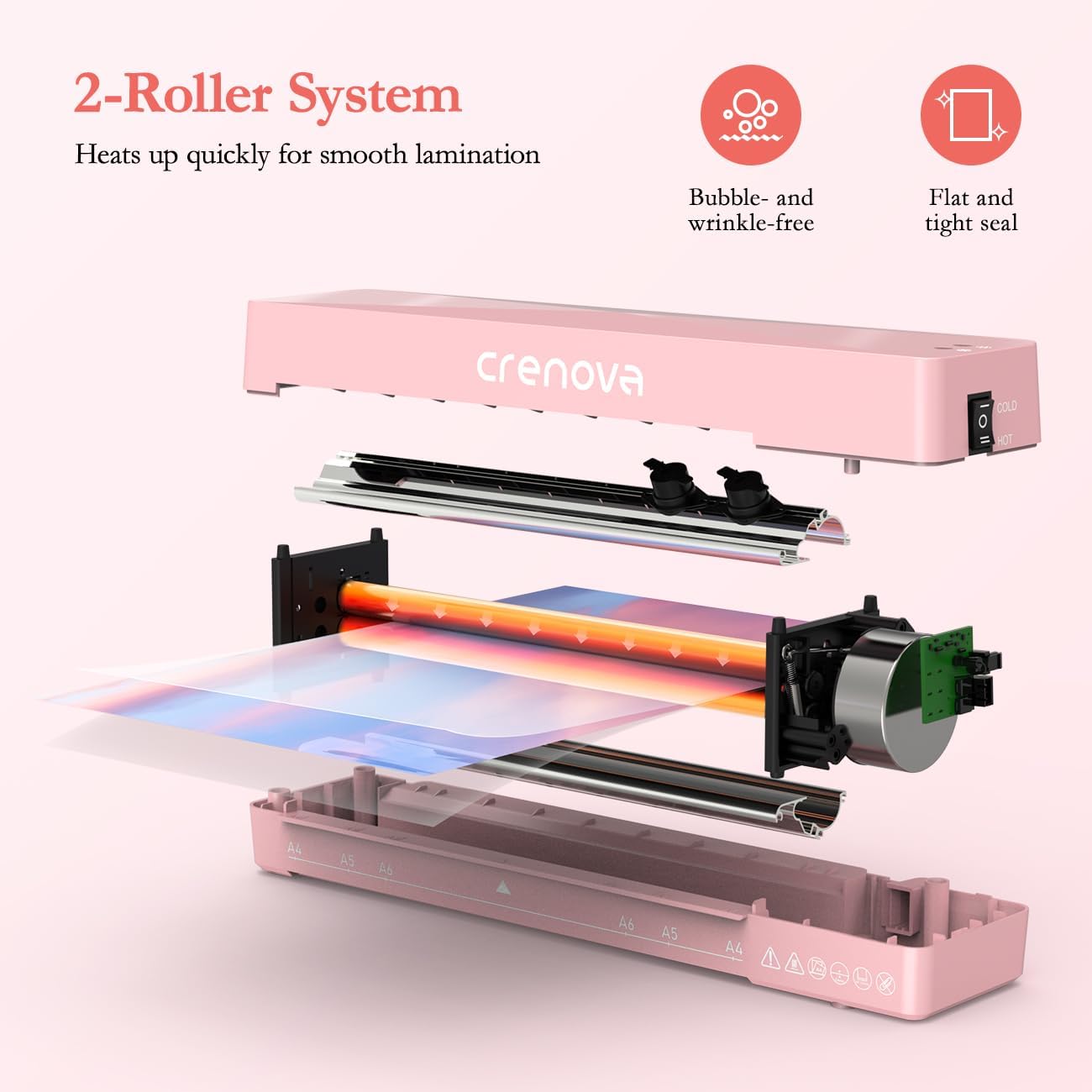 Thumbnail 3 de Crenova A4 Laminator Machine 9-inch thermal laminator 📎