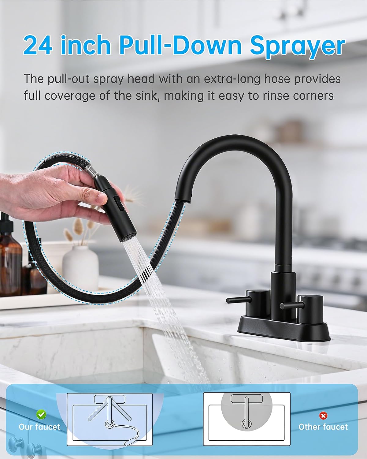 Detalle 1 de FONVETH Bathroom Faucet, 304 Stainless Steel