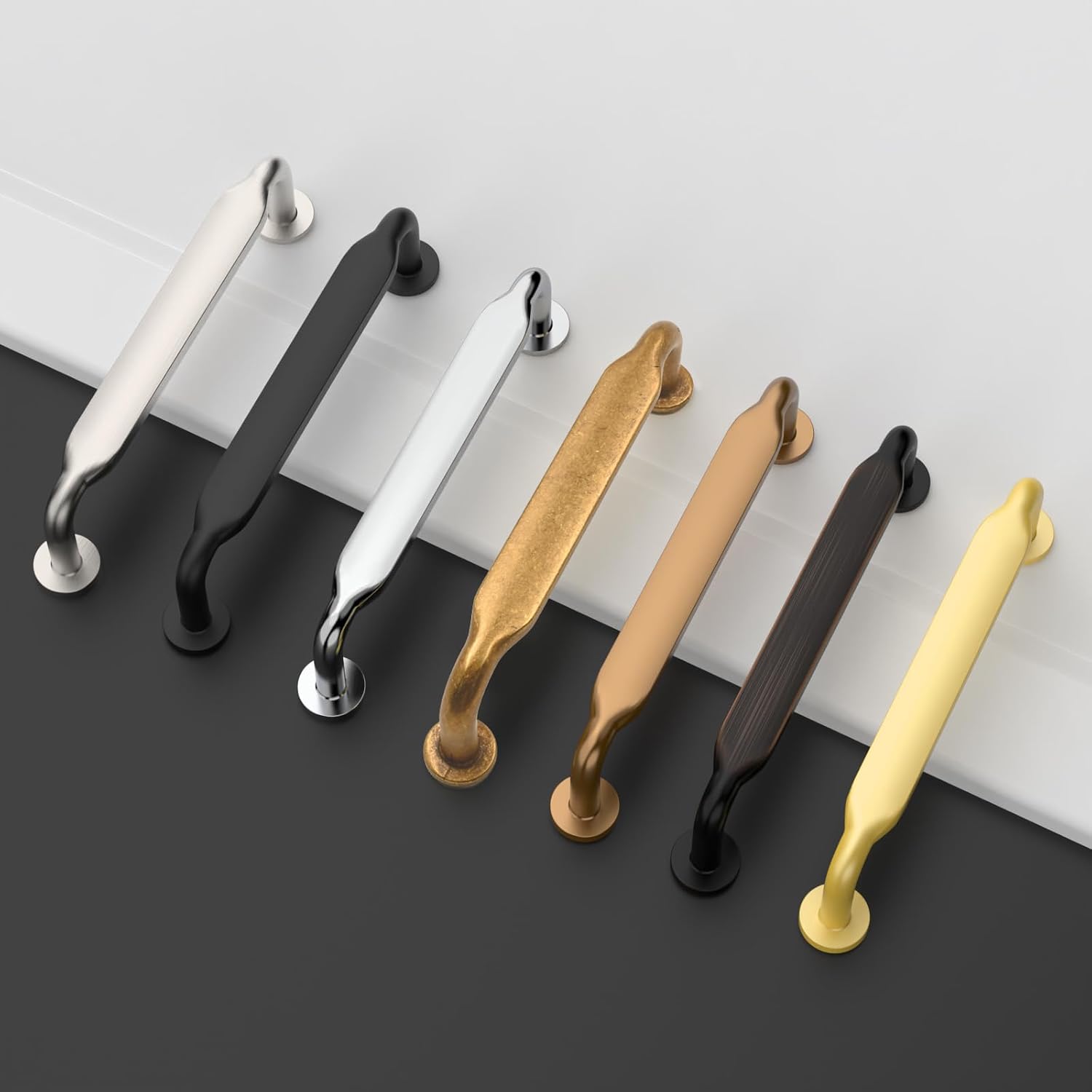 Detalle 2 de Asidrama 2028 Cabinet Pulls, 3-Inch Centre-to-Centre, Antique Brass