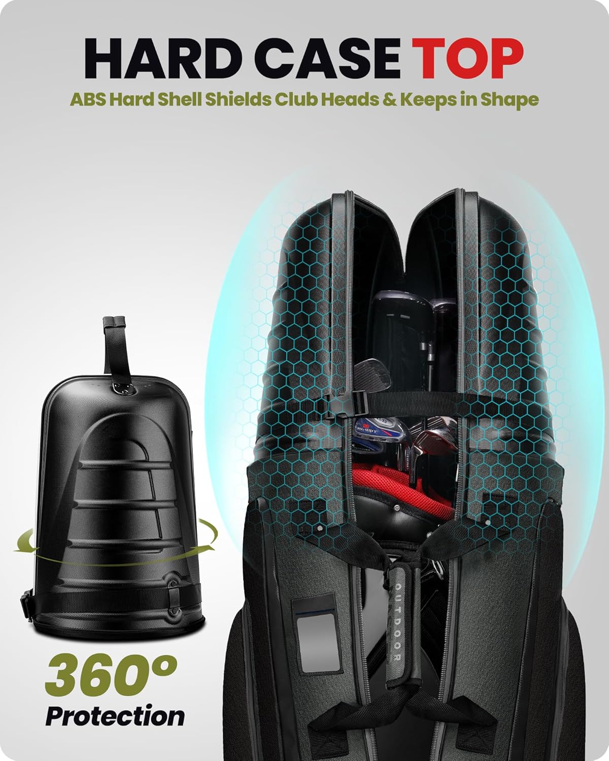 Thumbnail 1 de OutdoorMaster golf travel bag hard case 138 cm