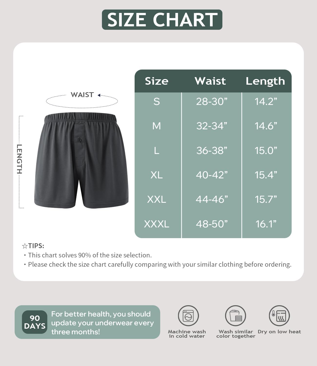 Detalle de BAMBOOCOOL Men's Boxer Shorts