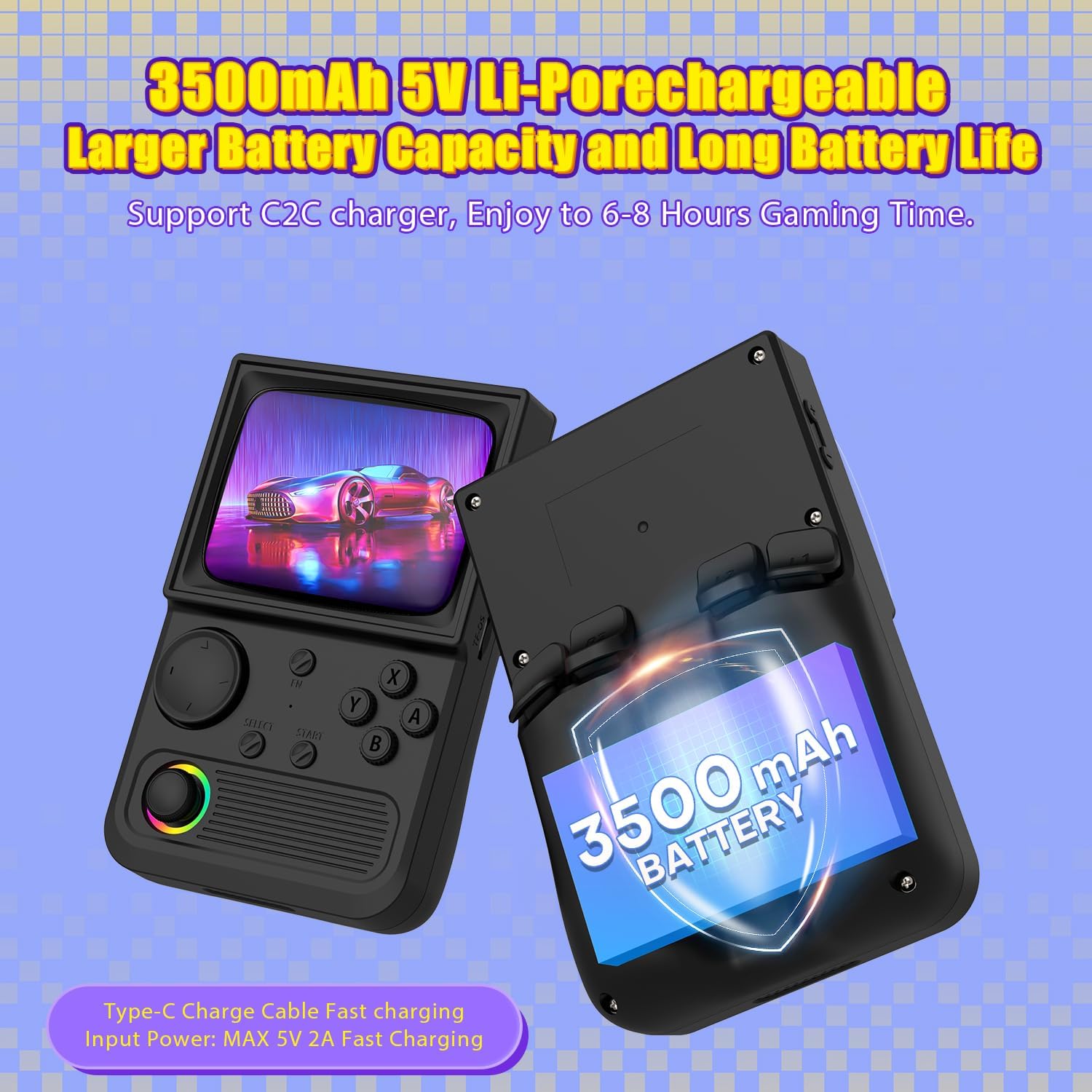 Thumbnail 5 de R36T Retro Gaming Console (3.5'' IPS) — CRT-Inspired Handheld with 64GB & 18,000+ Classic Games
