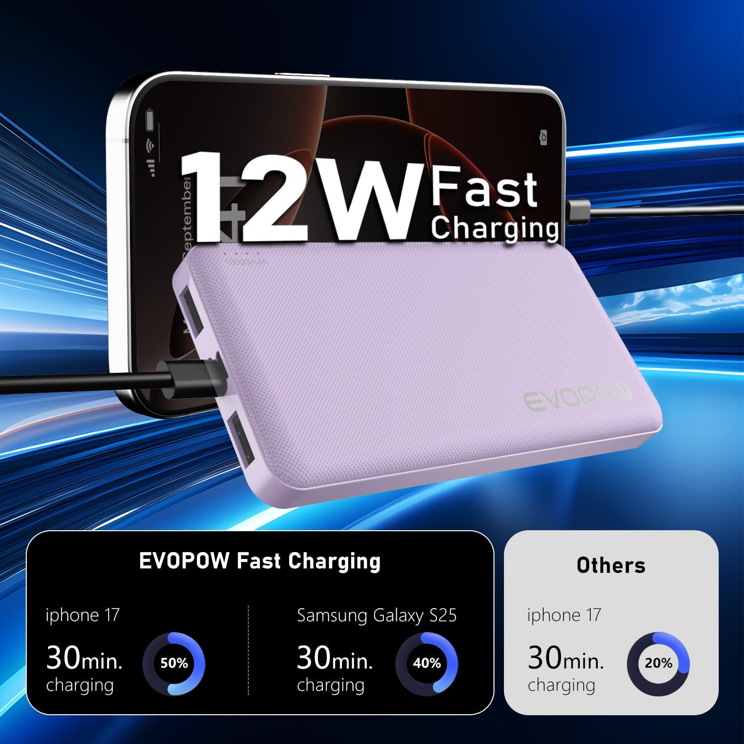 Detalle de Evopow Power Bank 10000mAh