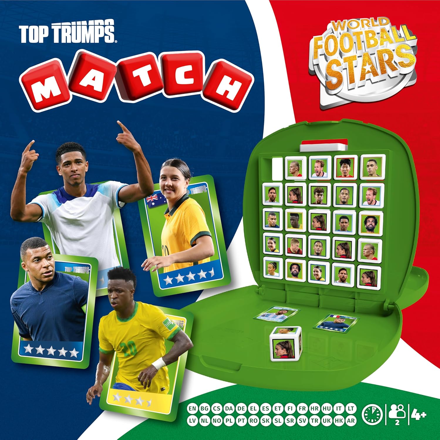 Thumbnail 1 de Top Trumps Match Weltfußballstars Edition – Würfel-Gedächtnisspiel für Familie & Kinder (ab 4 Jahren)