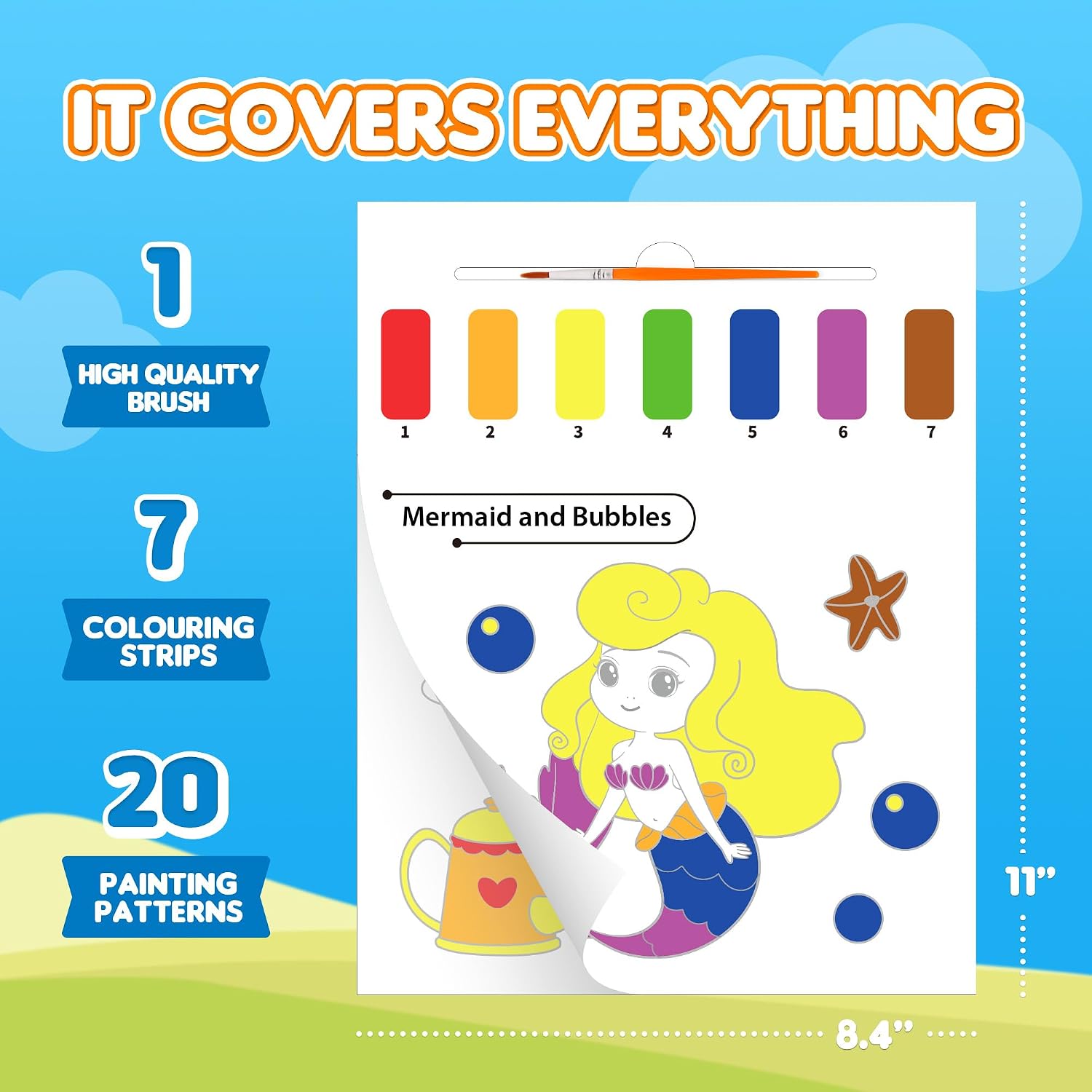Thumbnail 3 de Watercolour magic book for kids, 20 pages