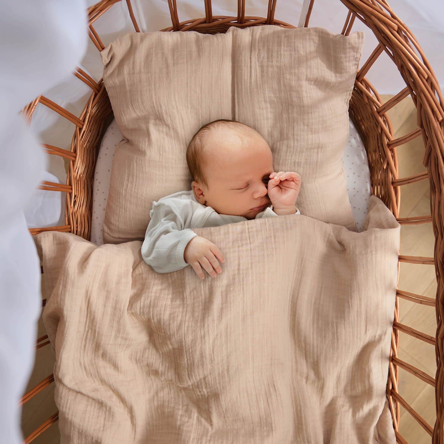 Thumbnail 5 de Laleni biancheria da letto in cotone mussola 80 x 80 cm con certificazione Oeko-TEX