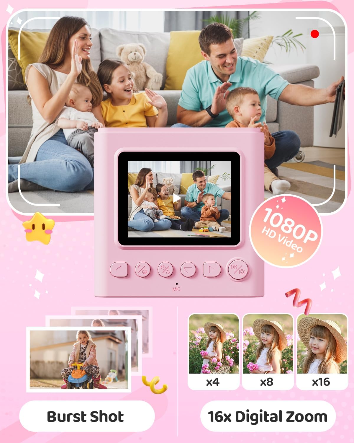 Detalle 2 de TIATUA Kids Camera Instant Print 2.4" 32GB