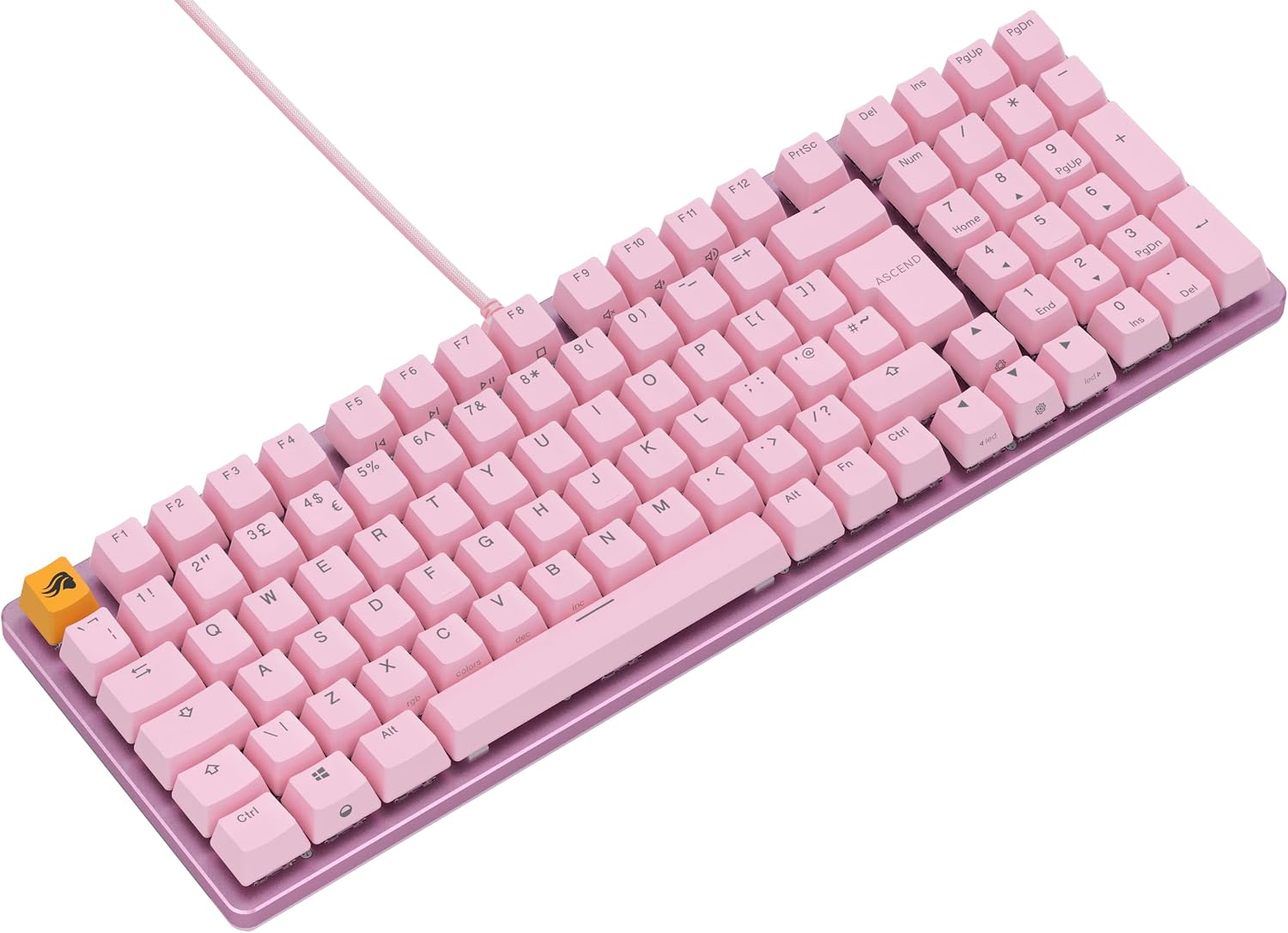 Thumbnail 3 de Glorious GMMK 2 Full Size (96%) mechanical keyboard with per-key RGB, aluminium frame and hot-swap Fox switches – Pink, English QWERTY