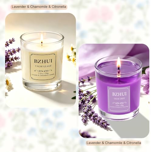 Thumbnail 1 de Bzhui Candles Gifts for Women – Lavender & Vanilla Scented Soy Wax Gift Set