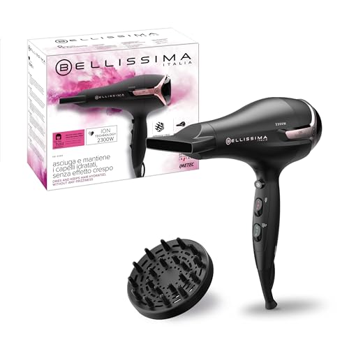 Detalle de Bellissima Imetec K9 2300 – Phon ionico 2300W con diffusore: asciugatura rapida e gestione crespo