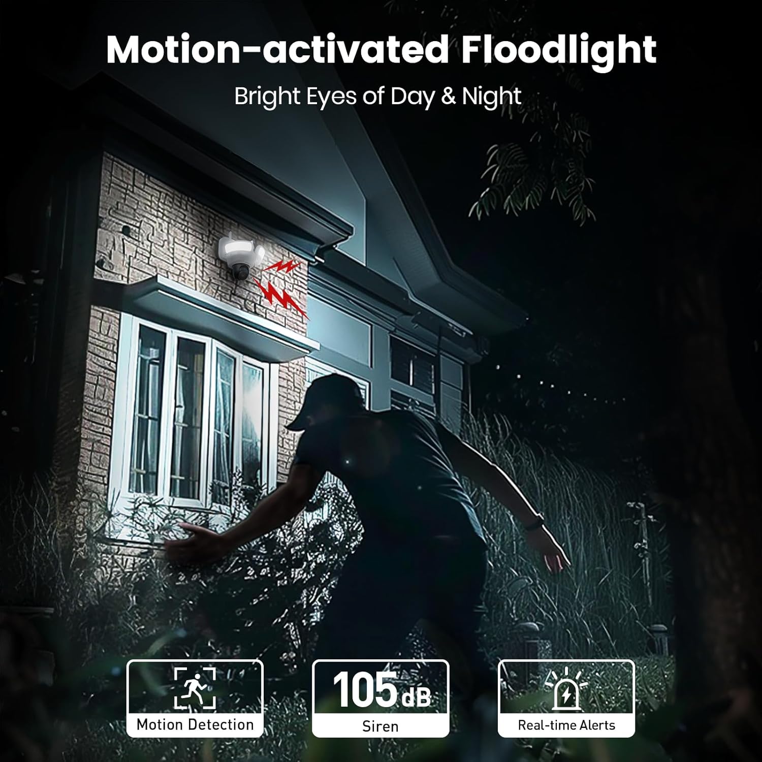 Detalle 2 de aosu Floodlight Security Camera 3K UHD