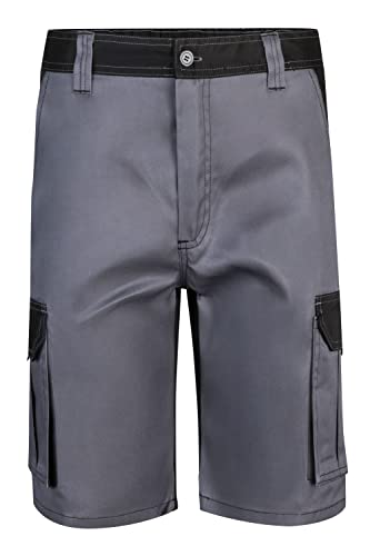 Detalle de VELILLA 103021B Bermuda Bicolor Multibolsillos (Gris y Negro) - Talla 40