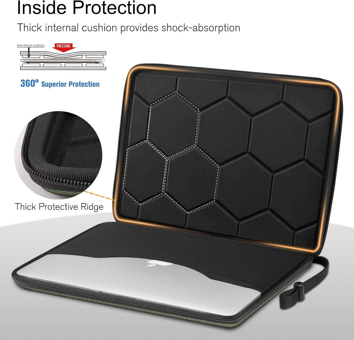Detalle 2 de FINPAC hard shell laptop sleeve 5mm