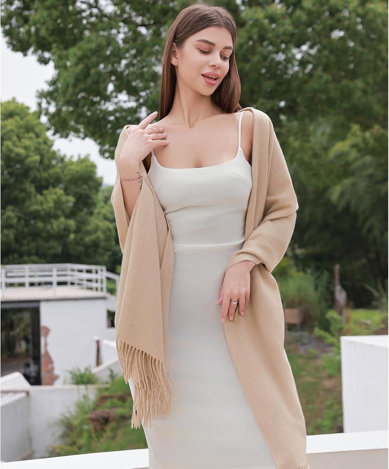 Thumbnail 4 de RIIQIICHY pashmina scarf, 200 cm