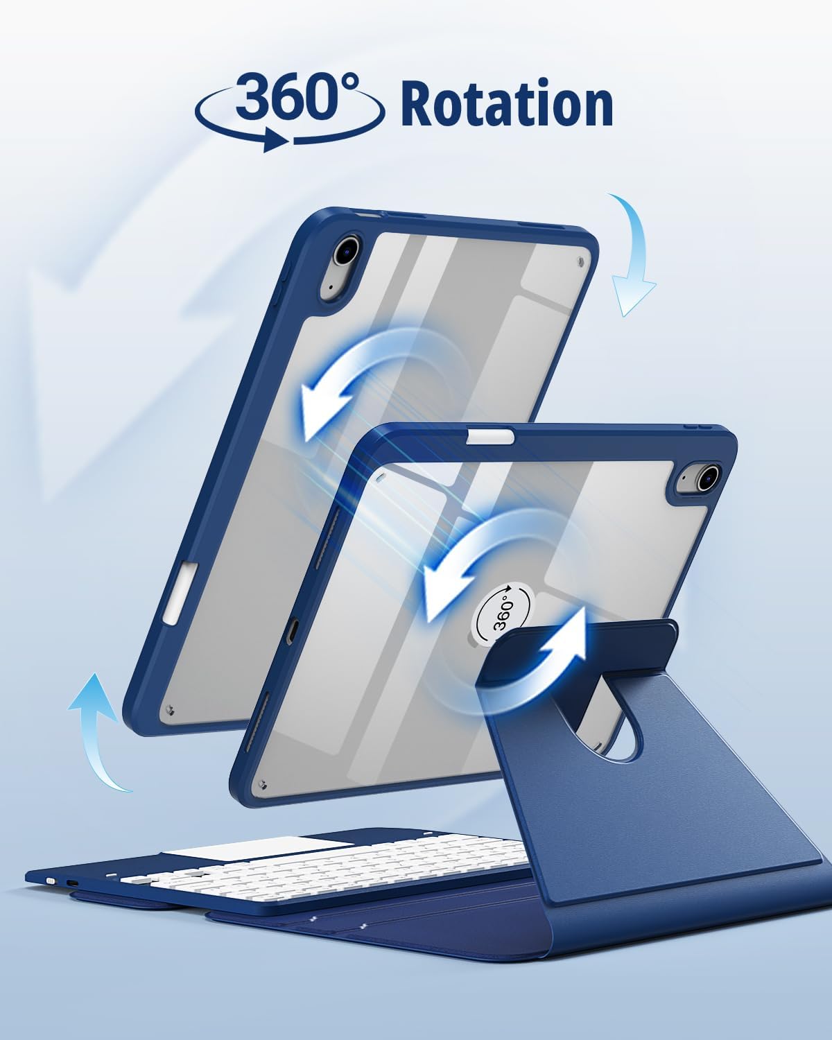 Thumbnail 6 de CACOE 360 Rotating Keyboard Case 11" for iPad