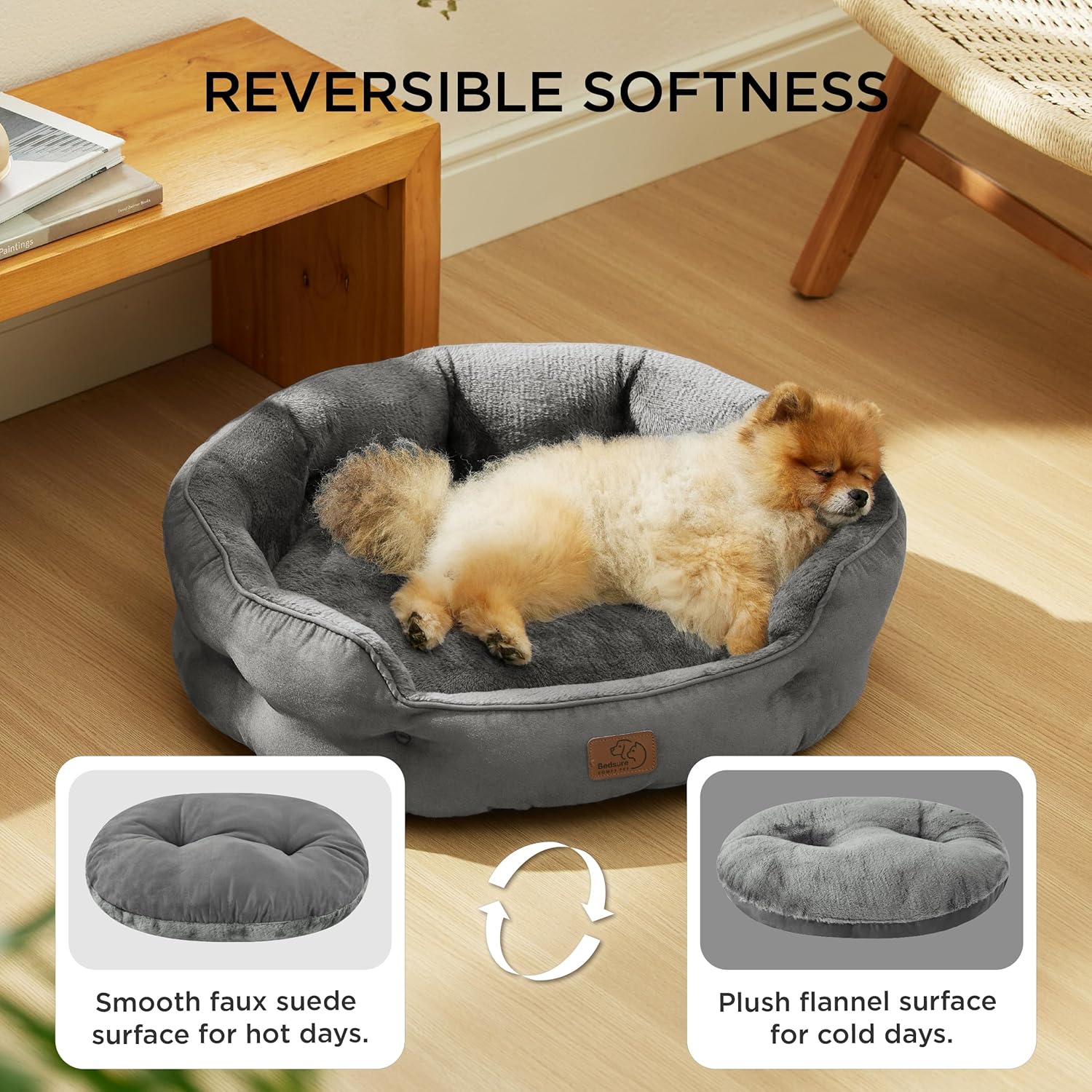 Thumbnail 1 de Bedsure Large Cat Bed 63x53x20cm for Small Dogs