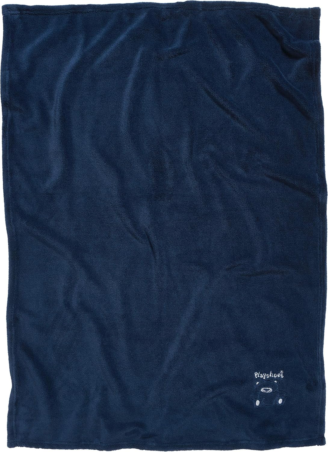 Detalle de Playshoes Baby-Fleece-Decke Bär 301700, Marine, 75 × 100 cm – Kuscheldecke für Neugeborene