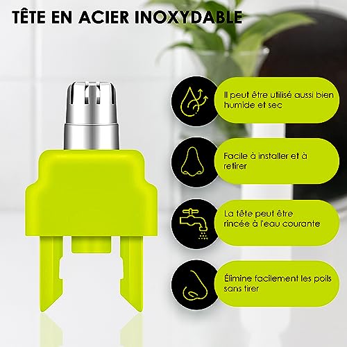 Detalle de One Blade Lame Nez et Oreille compatible avec One Blade – Système Rotatif 360° (RE-WECHSEL)