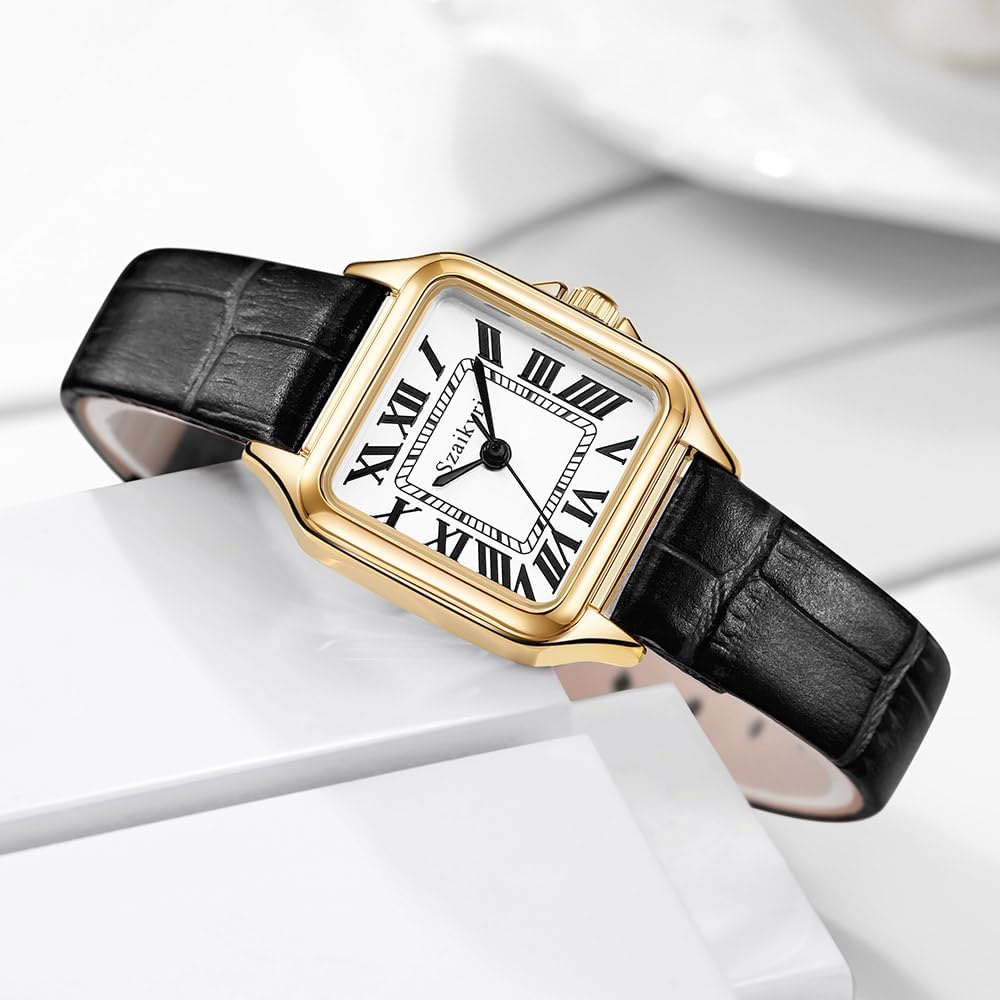 Detalle de Szaikyri Quadrato Classico Orologio Donna con Cronografo e Numeri Romani