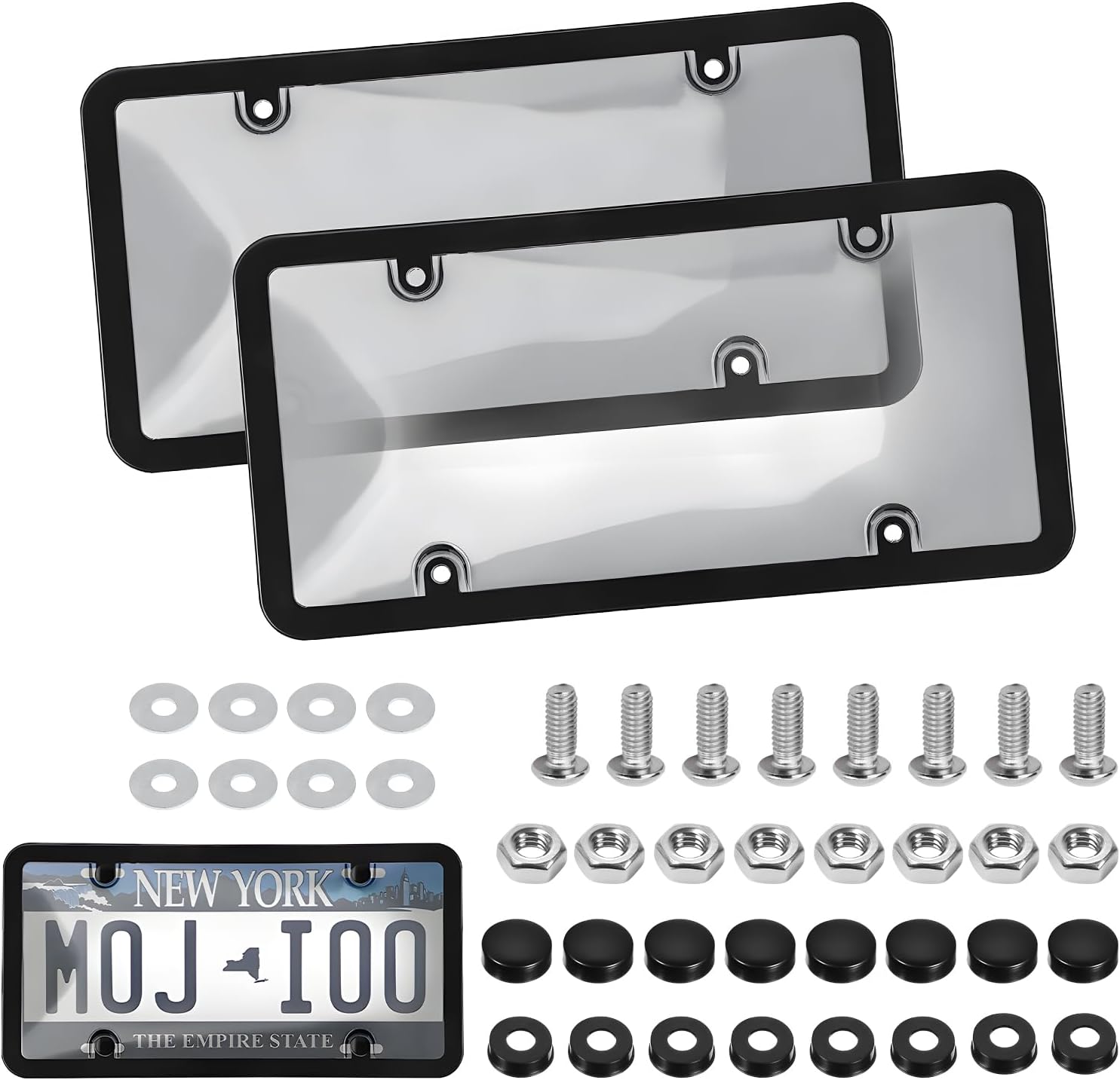 Thumbnail 6 de LSKASELUE License Plate Frame and Cover Set, 2-Piece