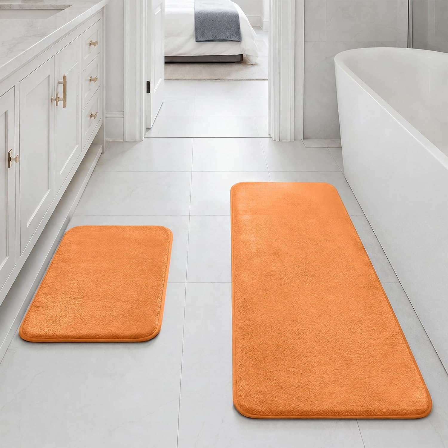 Detalle de HUXMEYSON Bath Mat Set Memory Foam