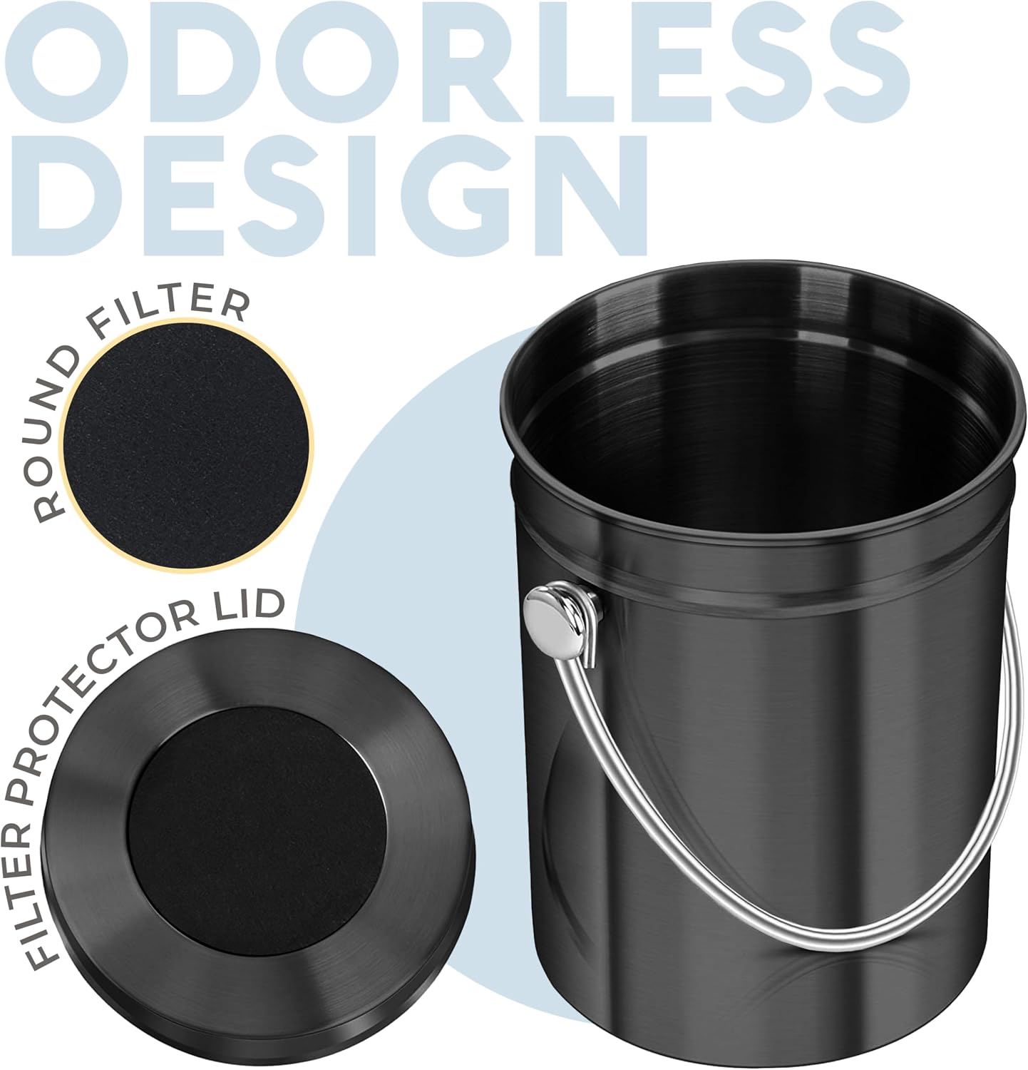 Detalle 2 de EPICA Countertop Compost Bin 1.3 Gallon ๐