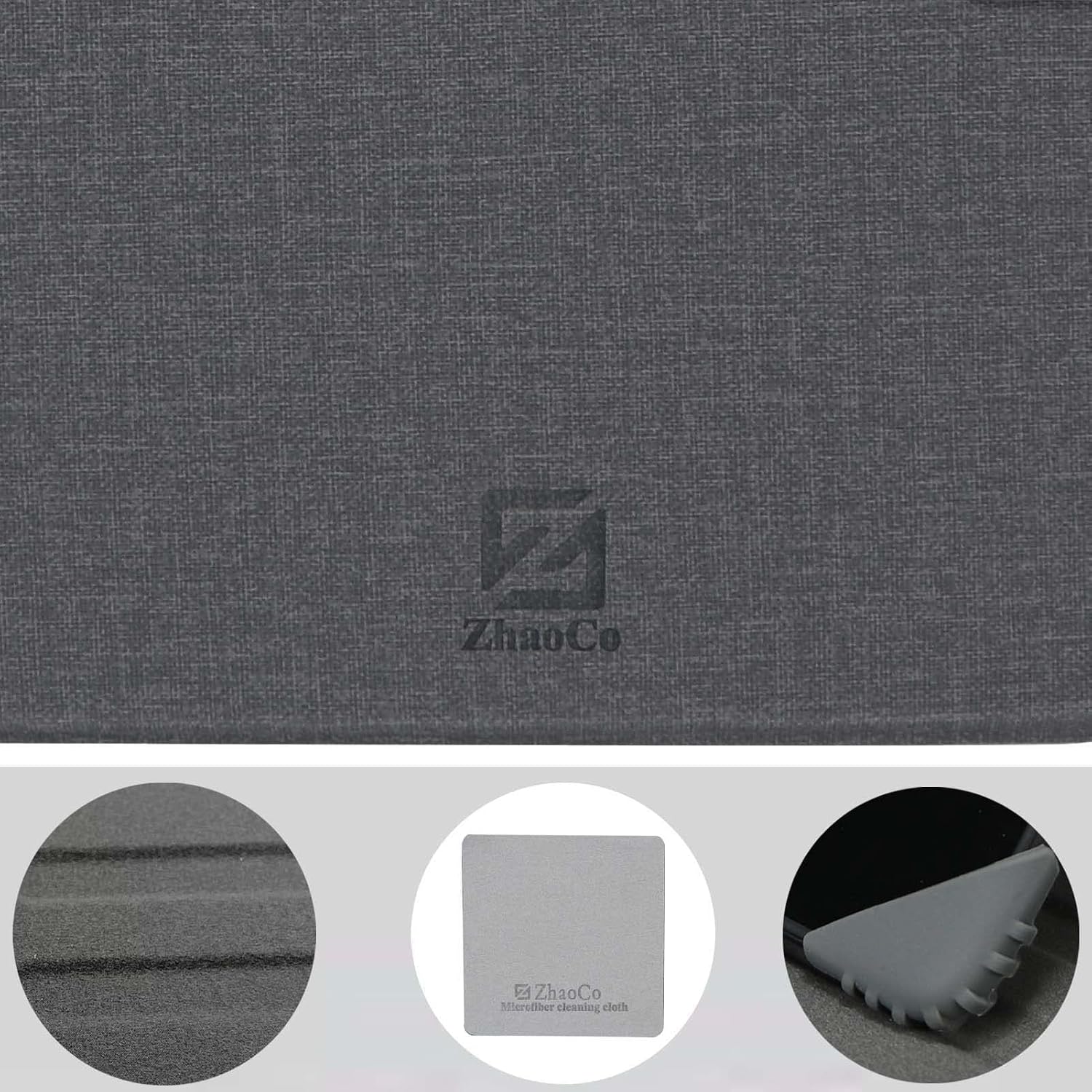 Detalle 1 de ZhaoCo DDC-ECR68-GY – szare obrotowe etui do Kindle z zamknięciem magnetycznym