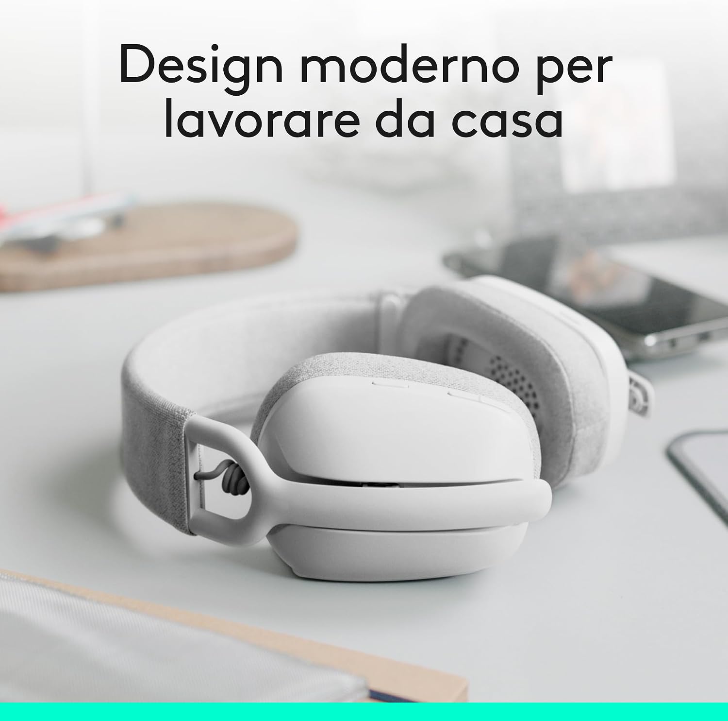 Detalle 2 de Logitech Zone Vibe 100 cuffie wireless over-ear leggere