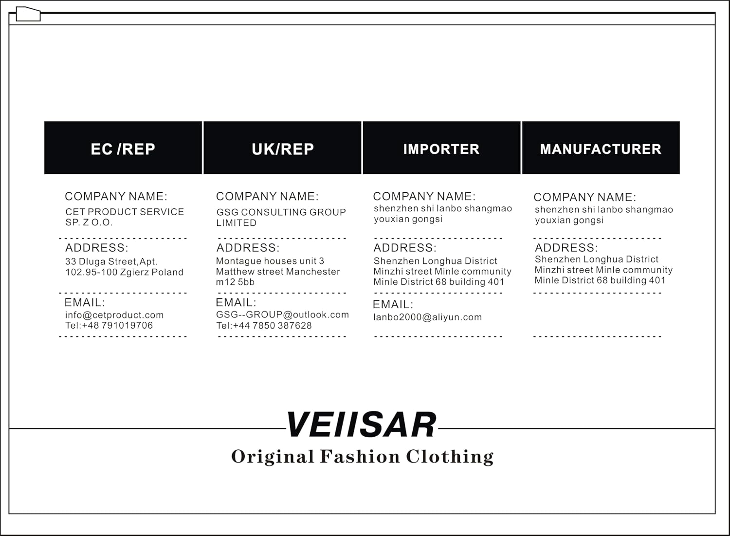 Detalle de VEIISAR Herren Sweatshirt Rundhals 280 g/m²