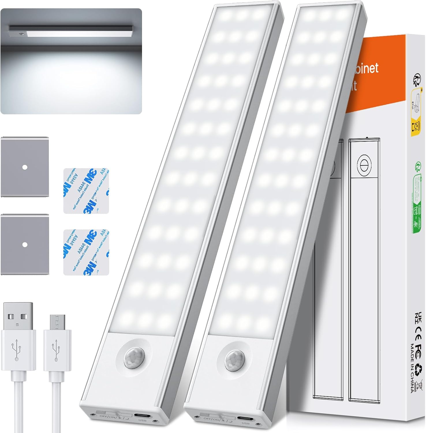 PALATALA Luz LED Armario 2Pack 💡