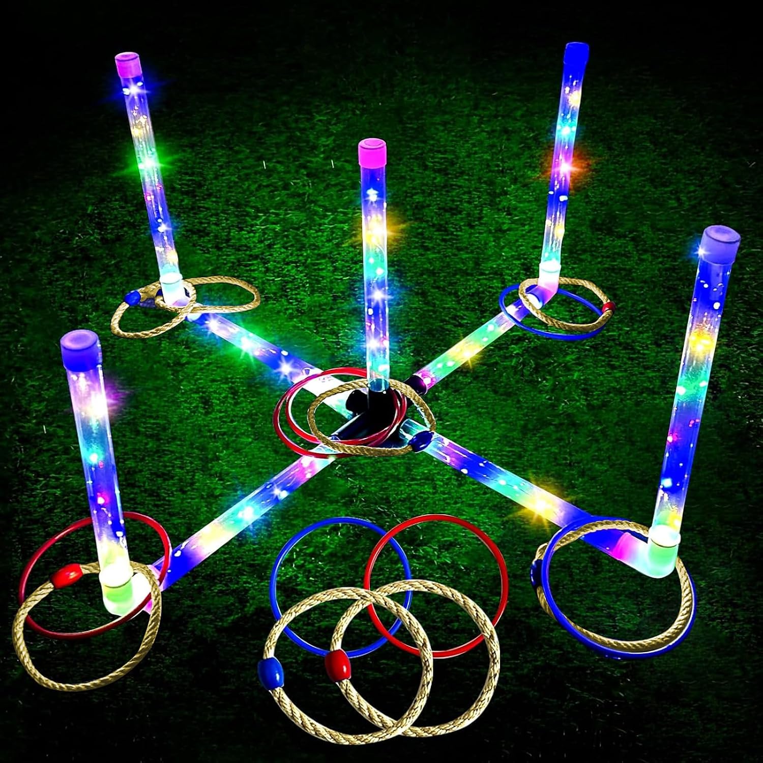 Detalle de BomSaluka Ring Toss Game, 16 Rings