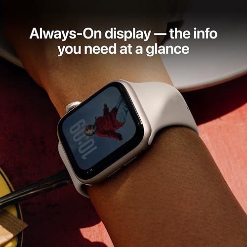 Detalle de Apple Watch SE 3 (GPS, 40mm) with Starlight Aluminum & Sport Band: A Practical Fitness & Health Smartwatch