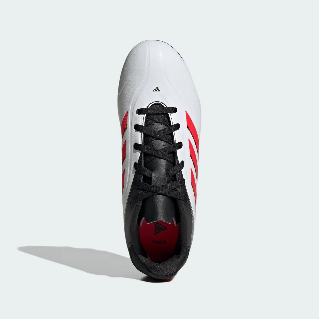 Thumbnail 2 de Adidas Copa Pure 3 Club: Bota de fútbol para césped natural seco y multisuperficie (Adolescentes) – blanco