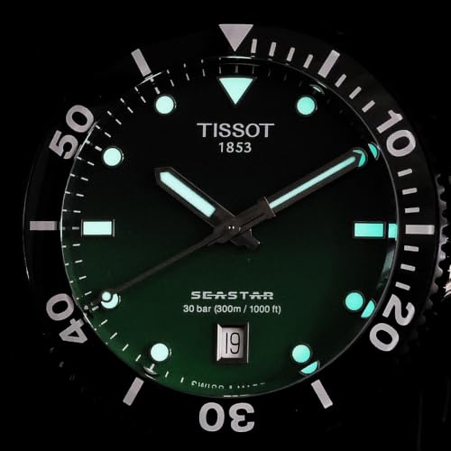 Thumbnail 7 de Tissot Seastar 1000 Montre analogique pour hommes – Noir PVD, 300 m, bracelet acier et système de changement rapide