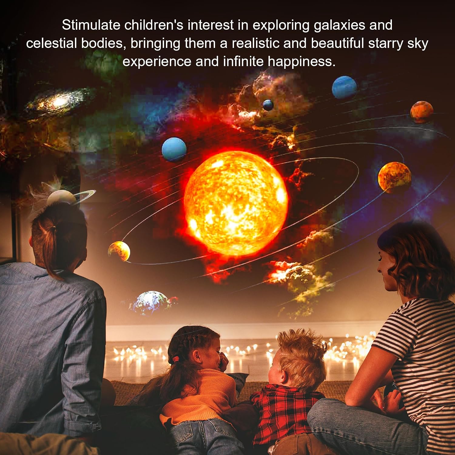 Detalle de NoxLumina Galaxy Projector Pro, 13-Disc Planetarium Projector with Timer